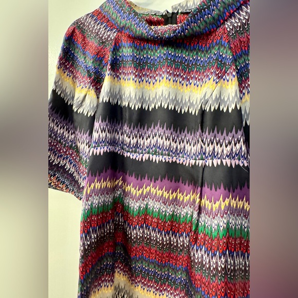 Kensie Multi-Colored Tunic with Bell Sleeves - Picture 3 of 5